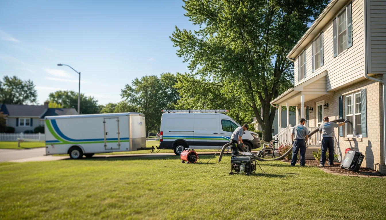 Flooded Basement Restoration And Cleanup With Repair in Portage, IN near me